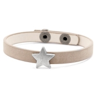 Armband star country brown