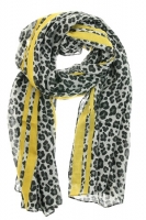 Luipaard sjaal geel