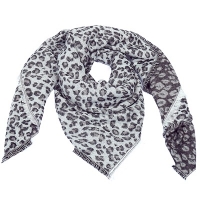 Luipaard sjaal tassels