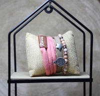 Rove armbandenset vintage pink