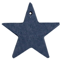 Naam sleutelhanger star dark denim blue