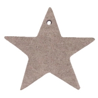 Naam sleutelhanger star vintage brown