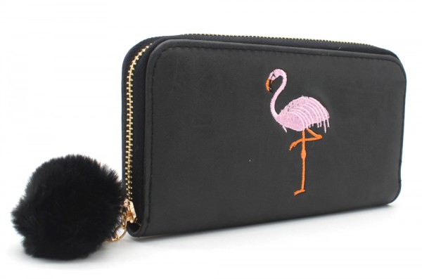 Flamingo portemonnee black