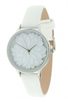 Ernest horloge bloem wit
