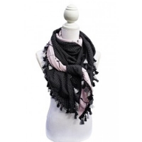 Sjaal tassels roze
