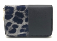 Luipaard portemonnee grijs
