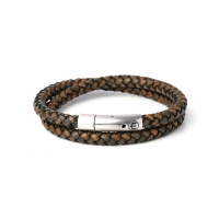 Musthef Leather Silver Brown Wrap