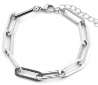 Rvs armband chain of life zilver