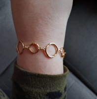 Cirkels armband goud en Tony reep