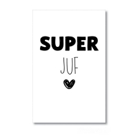 Mini kaartje Super Juf