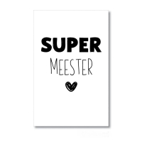 Mini kaartje Super Meester